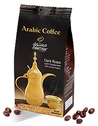Maatouk Arabic Coffee Dark Roast With Cardamon 